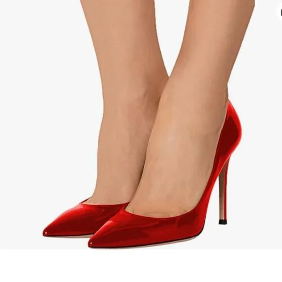 fitted lace wedding dress Cute Red Patent Slingback Kitten Heels - All Shoes